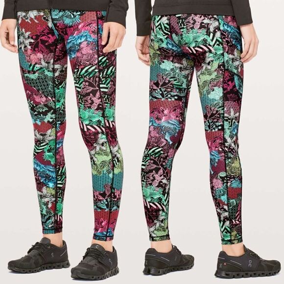 Lululemon Speed Up Tight *Full-On Luxtreme 28" Zen Clash Multi Sz 4 RARE - Picture 1 of 8